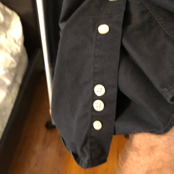 Eddie Bauer Black L/S button down w/ chest pocket - Picture 7 of 7